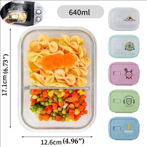 640ml Glass Snack Food Containers with Lids